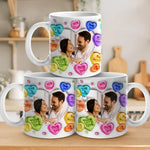Custom Photo True Love Stories Never Have Endings - Couple Personalized Custom 3D Inflated Effect Printed Mug - Gift For Husband Wife, Anniversary
