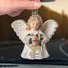 Custom Photo United Forever In The Haven Of Our Hearts - Memorial Personalized Custom Car Ornament - Acrylic Custom Shaped - Sympathy Gift For Family Members