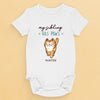 My Siblings Have Paws - Dog & Cat Personalized Custom Baby Onesie - Baby Shower Gift, Gift For Pet Owners, Pet Lovers