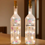 Every Flower Reminds Me Of Your Kindness - Family Personalized Custom Bottle Lamp - Gift For Mom, Grandma
