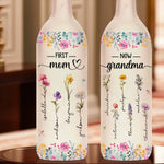 Every Flower Reminds Me Of Your Kindness - Family Personalized Custom Bottle Lamp - Gift For Mom, Grandma