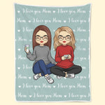 My Heart Is Full Because Of Your Love - Family Personalized Custom Blanket - Gift For Mom, Daughter