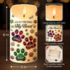 A Heartbeat At My Feet - Memorial Personalized Custom LED Candle - Sympathy Gift For Pet Owners, Pet Lovers