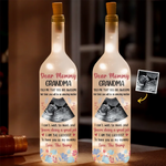 Custom Photo Welcome To The World, Little One - Family Personalized Custom Bottle Lamp - Baby Shower Gift, Gift For First Mom