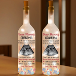 Custom Photo Welcome To The World, Little One - Family Personalized Custom Bottle Lamp - Baby Shower Gift, Gift For First Mom