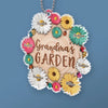 A Grandma's Love Is Like A Garden That Blooms Forever - Family Personalized Custom Car Ornament - Acrylic Custom Shaped - Gift For Mom, Grandma