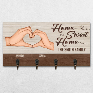 La maison est là où l'amour grandit - Porte-clés personnalisé pour la décoration intérieure de la famille, porte-clés - Cadeau de pendaison de crémaillère pour les membres de la famille