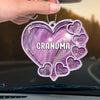 A Mother's Love Endures Through All - Family Personalized Custom Car Ornament - Acrylic Custom Shaped - Gift For Mom, Grandma