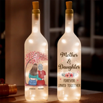 No One Knows You Like Mom Does - Family Personalized Custom Bottle Lamp - Gift For Mom, Daughter