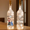 Two Souls, One Unbreakable Bond - Bestie Personalized Custom Bottle Lamp - Gift For Best Friends, BFF, Sisters
