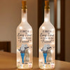 We Stick Together Like Glue - Bestie Personalized Custom Bottle Lamp - Gift For Best Friends, BFF, Sisters