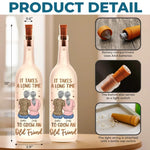 Side By Side, Through Thick And Thin - Bestie Personalized Custom Bottle Lamp - Gift For Best Friends, BFF, Sisters