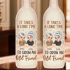 Besties For Life, No Matter What - Bestie Personalized Custom Bottle Lamp - Gift For Best Friends, BFF, Sisters