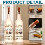 Besties For Life, No Matter What - Bestie Personalized Custom Bottle Lamp - Gift For Best Friends, BFF, Sisters