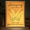 Notre amour est le plus beau voyage de tous - Cadre photo personnalisé pour couple - Cadeau pour mari et femme, anniversaire