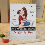 You Are My Today And All Of My Tomorrows - Couple Personalized Custom Vertical Rectangle Shaped Building Brick Blocks - Gift For Husband Wife, Anniversary