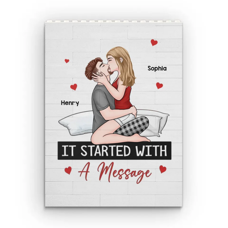 You Are My Today And All Of My Tomorrows - Couple Personalized Custom Vertical Rectangle Shaped Building Brick Blocks - Gift For Husband Wife, Anniversary