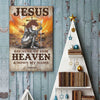 Because Of Him Heaven Knows My Name - Family Personalized Custom Vertical Poster - Gift For Yourself, Best Friends, Siblings, Family Members