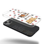 Pawsitively Loved - Dog & Cat Personalized Custom 3D Inflated Effect Printed Clear Phone Case - Gift For Pet Owners, Pet Lovers