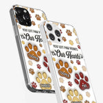 Your Paw Prints Remain On Our Soul - Memorial Personalized Custom 3D Inflated Effect Printed Clear Phone Case - Sympathy Gift For Pet Owners, Pet Lovers