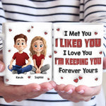 You’re My Reason To Smile Every Day - Couple Personalized Custom 3D Inflated Effect Printed Mug - Gift For Husband Wife, Anniversary