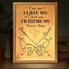 Je suis à toi et tu es à moi - Cadre photo personnalisé pour couple - Cadeau pour mari et femme, anniversaire