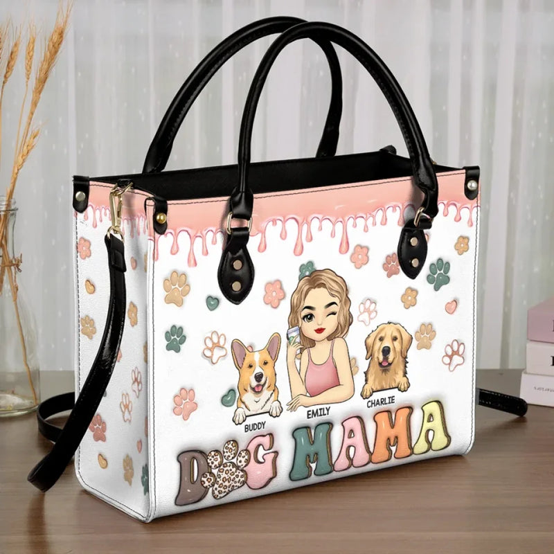 Life Would Be Boring Without Me - Dog & Cat Personalized Custom 3D Inflated Effect Printed Leather Handbag - Gift For Pet Owners, Pet Lovers