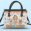 I'm A Fur Mom - Dog & Cat Personalized Custom 3D Inflated Effect Printed Leather Handbag - Gift For Pet Owners, Pet Lovers