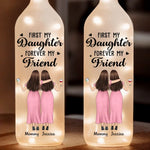 My Mom, My Forever Hero - Family Personalized Custom Bottle Lamp - Gift For Mom, Daughter