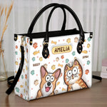 All You Need Is Love And These Pets - Dog & Cat Personalized Custom 3D Inflated Effect Printed Leather Handbag - Gift For Pet Owners, Pet Lovers