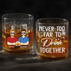Together In Spirit, Even If We're Apart - Family Personalized Custom Whiskey Glass - Gift For Family Members