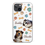 Furry Friends, Forever Loved - Dog Personalized Custom 3D Inflated Effect Printed Clear Phone Case - Gift For Pet Owners, Pet Lovers