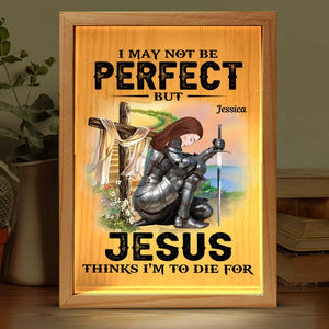Tout pour Jésus, même moi, je ne suis peut-être pas parfait - Cadre photo personnalisé pour famille - Cadeau pour vous-même, vos meilleurs amis, vos frères et sœurs, les membres de votre famille