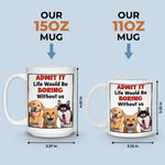 Custom Photo Home Is Where The Pet Hair Sticks To Everything But The Pet - Dog & Cat Personalized Custom Mug - Gift For Pet Owners, Pet Lovers