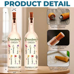 Grandma Plants Wisdom, Mom Nurtures Love And We Bloom - Family Personalized Custom Bottle Lamp - Gift For Mom, Grandma