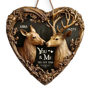 Love Is The Greatest Adventure - Couple Personalized Custom Home Decor Wood Sign - Gift For Husband Wife, Anniversary