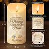 In The Garden Of Memory, We Find Peace - Memorial Personalized Custom LED Candle - Sympathy Gift For Family Members