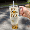 My Grandma, My Hero - Family Personalized Custom 40 Oz Stainless Steel Tumbler With Handle - Gift For Mom, Grandma