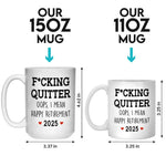 Oops, I Mean Happy Retirement - Coworker Personalized Custom Mug - Appreciation, Retirement Gift For Coworkers, Work Friends, Colleagues
