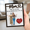 Thank You For Being Such An Important Piece Of My Life - Family Personalized Custom 2-Layered Wooden Plaque With Stand - Gift For Mom