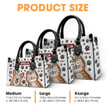 Furever Friends - Dog & Cat Personalized Custom 3D Inflated Effect Printed Leather Handbag - Gift For Pet Owners, Pet Lovers