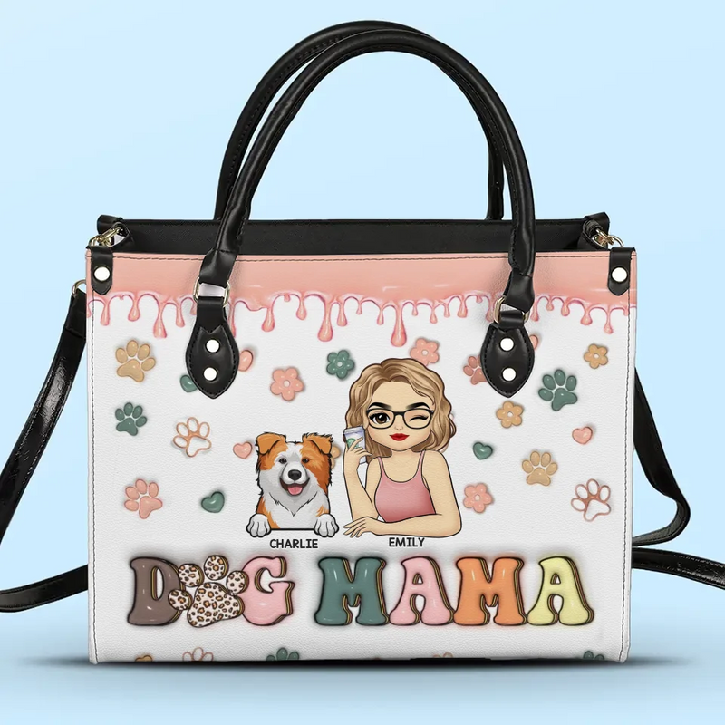Life Would Be Boring Without Me - Dog & Cat Personalized Custom 3D Inflated Effect Printed Leather Handbag - Gift For Pet Owners, Pet Lovers