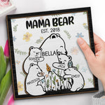 Grandma Bear Hugs Are The Cure For Everything - Family Personalized Custom 2-Layered Wooden Plaque With Stand - Gift For Mom, Grandma