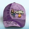 Adventure Awaits In The Great Outdoors - Camping Personalized Custom Hat, All Over Print Classic Cap - Gift For Camping Lovers