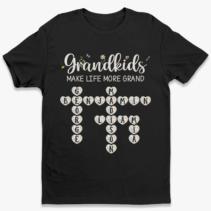 Every Grandchild Is A Little Piece Of Heaven On Earth - Family Personalized Custom Unisex T-shirt, Premium T-shirt, Hoodie - Gift For Mom, Grandma
