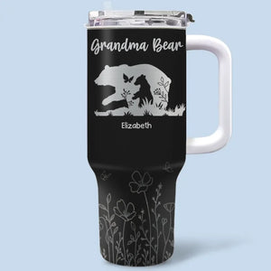 Votre sourire est ma joie - Gobelet personnalisé en acier inoxydable de 40 oz avec poignée - Cadeau pour maman, grand-mère