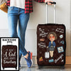 Custom Photo Take Only Memories, Leave Only Footprints - Travel Personalized Custom Luggage Cover - Summer Vacation Gift, Gift For Adventure Travel Lovers