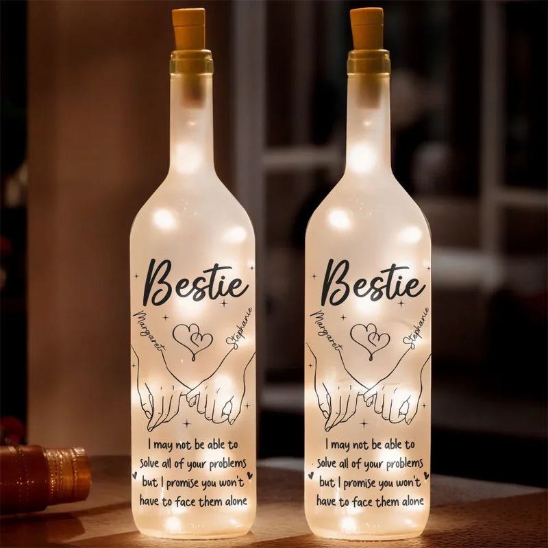 I’m Always Here For You - Bestie Personalized Custom Bottle Lamp - Gift For Best Friends, BFF, Sisters