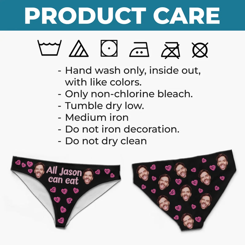 Custom Photo With You, I Am Complete - Couple Personalized Women Briefs - Gift For Husband, Wife, Couple