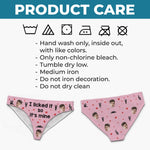 Custom Photo I Licked It So It's Mine - Couple Personalized Women Briefs - Gift For Husband, Wife